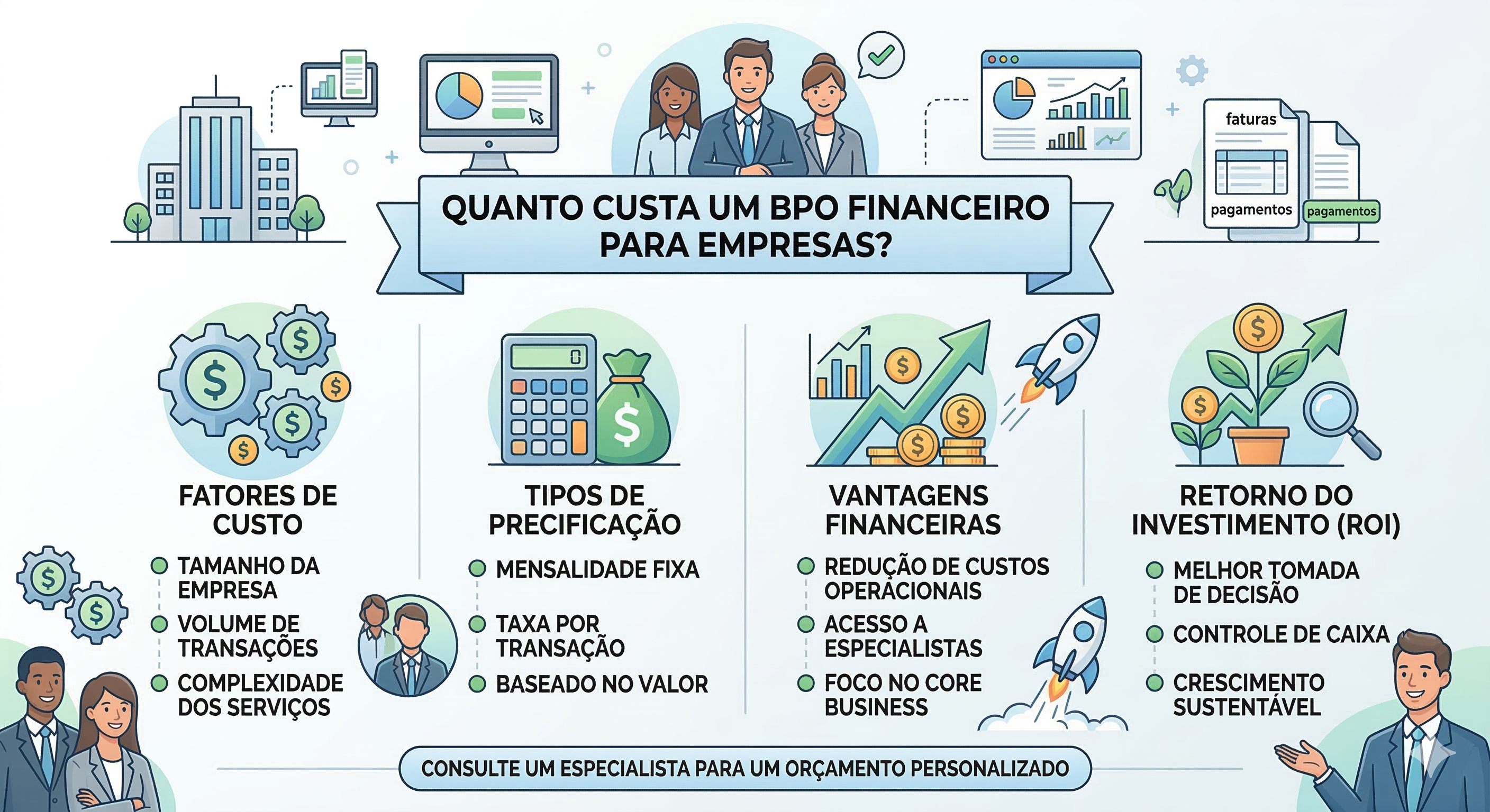 Proposta de BPO financeiro com escopo e valores transparentes