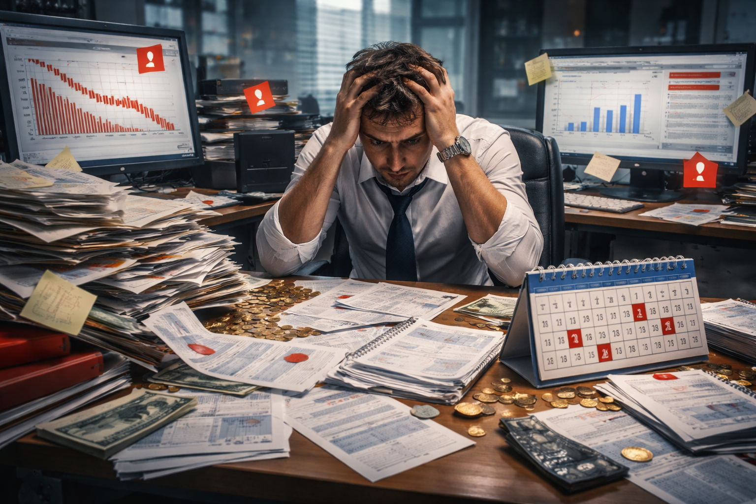 O que causa desorganização financeira nas empresas