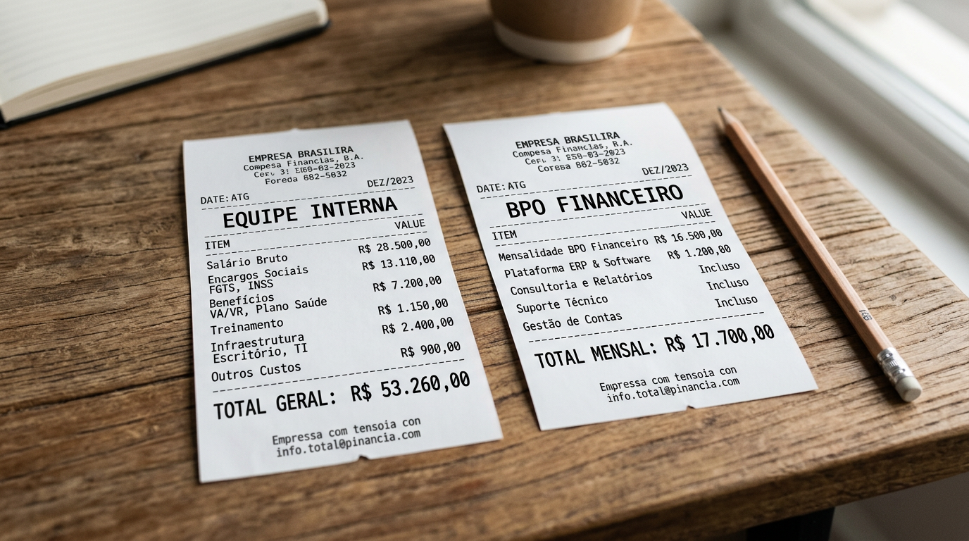 Quanto custa terceirizar o financeiro da empresa