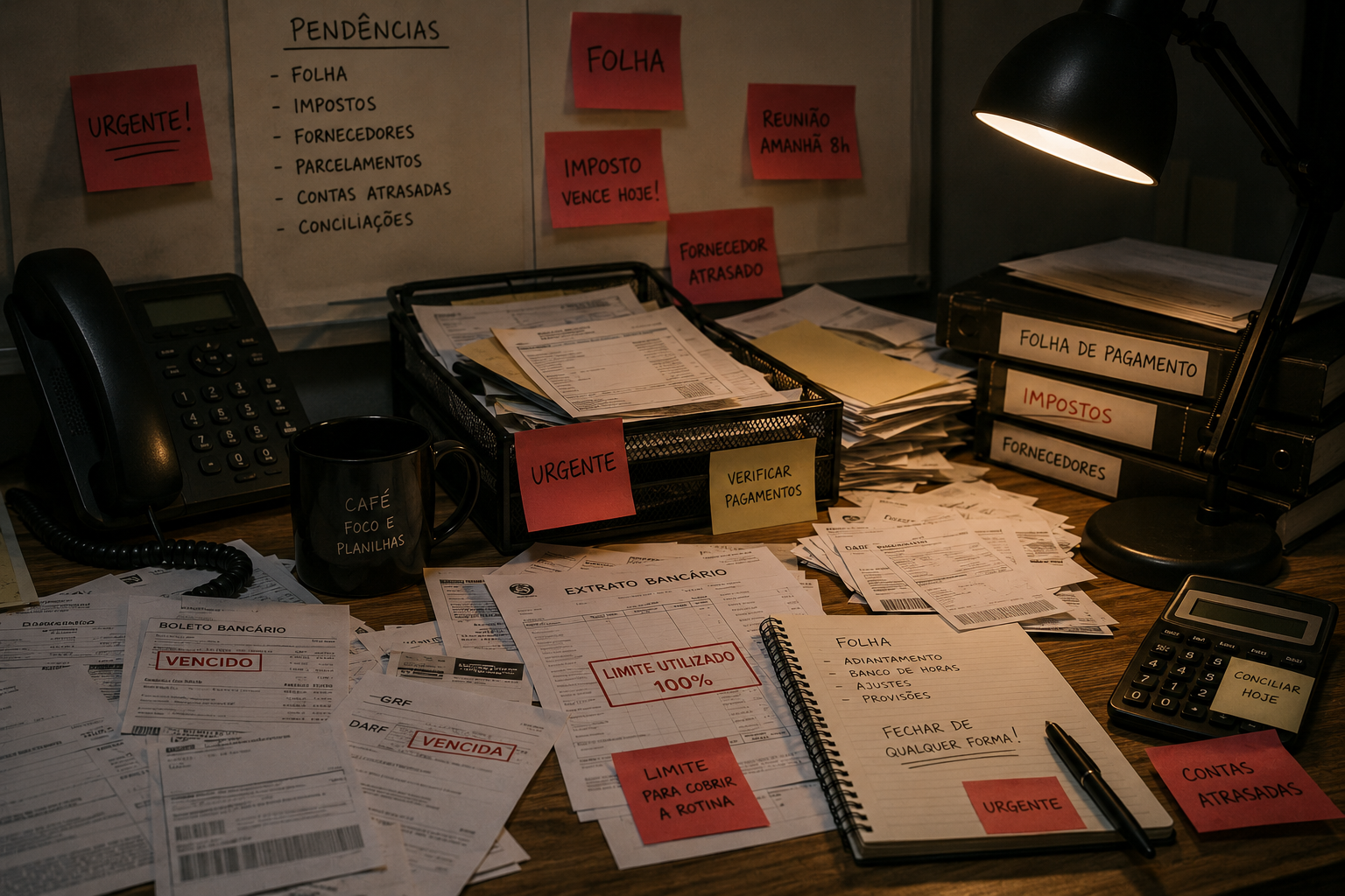 Modo reativo: alertas administrativos e urgências